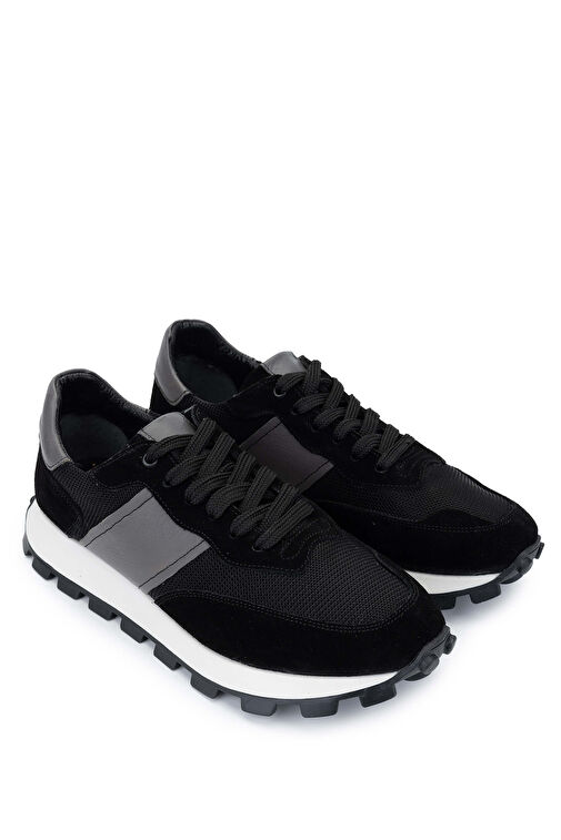 Tamer Tanca Erkek Deri & Tekstil Siyah Sneakers & Spor Ayakkabı - Görsel 3