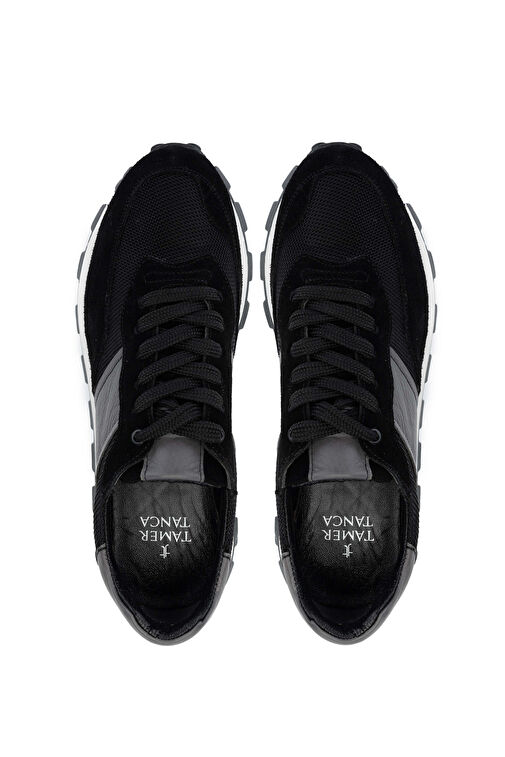 Tamer Tanca Erkek Deri & Tekstil Siyah Sneakers & Spor Ayakkabı - Görsel 6