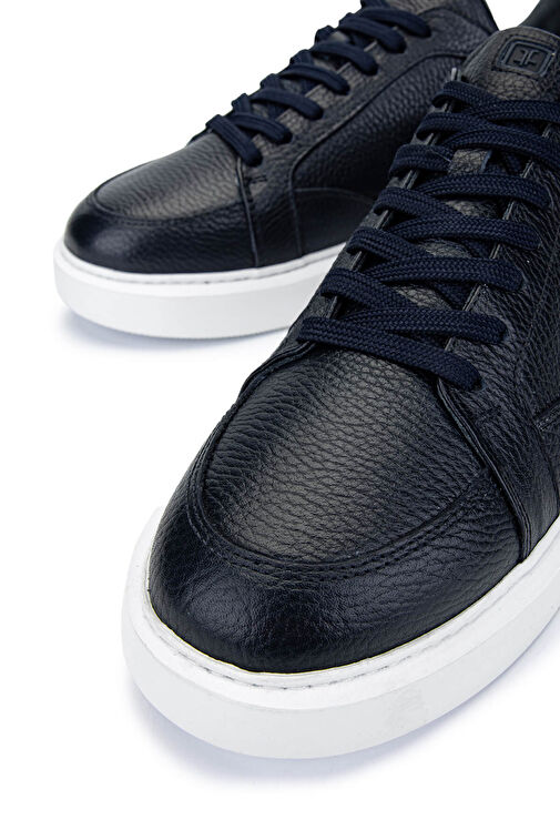 Tamer Tanca Erkek Hakiki Deri Lacivert Sneakers & Spor Ayakkabı - Görsel 5