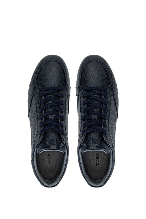Tamer Tanca Erkek Hakiki Deri Lacivert Sneakers & Spor Ayakkabı - Görsel 6