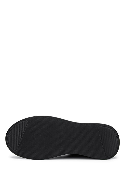 Tamer Tanca Erkek Hakiki Deri Siyah Sneakers & Spor Ayakkabı - Görsel 4