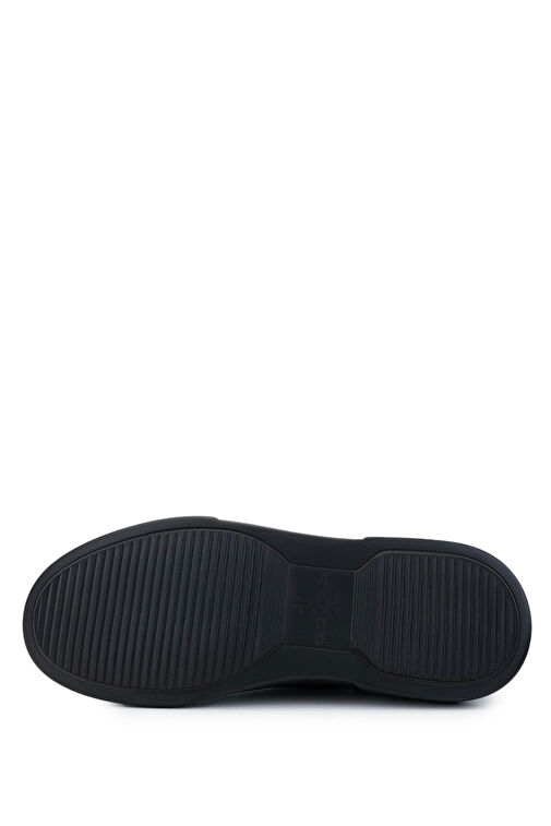 Tamer Tanca Erkek Hakiki Deri Siyah Casual Bot - Görsel 5