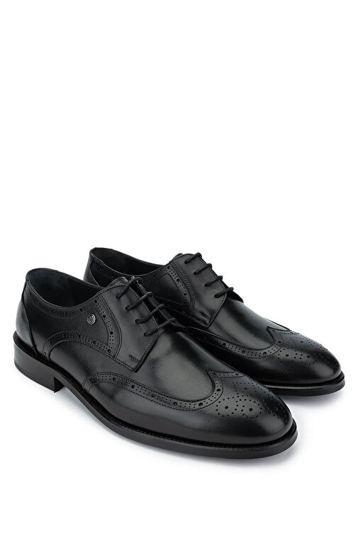 Tamer Tanca Siyah Erkek Deri Klasik Ayakkabı 1085 4009 ERK ERK SK24-25 - Görsel 3