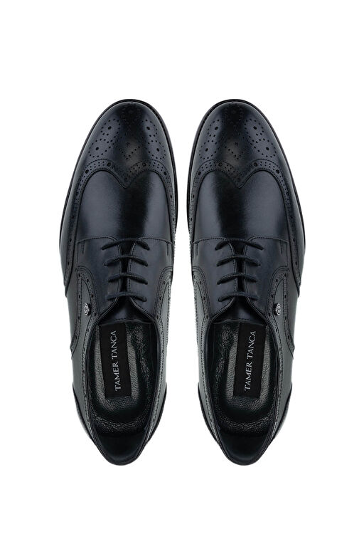 Tamer Tanca Siyah Erkek Deri Klasik Ayakkabı 1085 4009 ERK ERK SK24-25 - Görsel 6