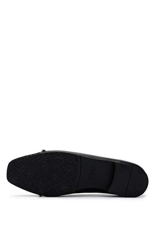 Tamer Tanca Siyah-Kahverengi Kadın Deri Babet 1027 033 BN AYK SK24-25 - Görsel 4