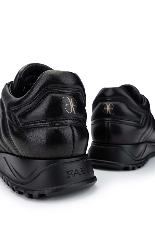 Fabi Erkek Hakiki Deri Siyah Sneakers & Spor Ayakkabı - Görsel 5