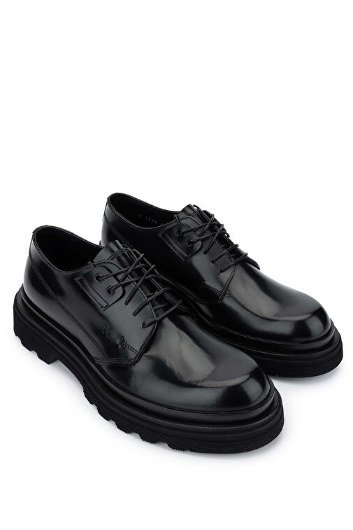 Fabi Erkek Hakiki Deri Siyah Klasik Ayakkabı - Görsel 3