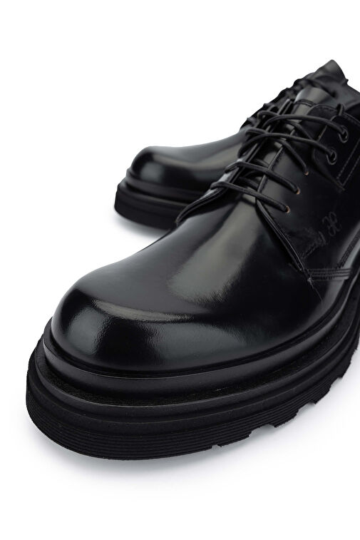 Fabi Erkek Hakiki Deri Siyah Klasik Ayakkabı - Görsel 4