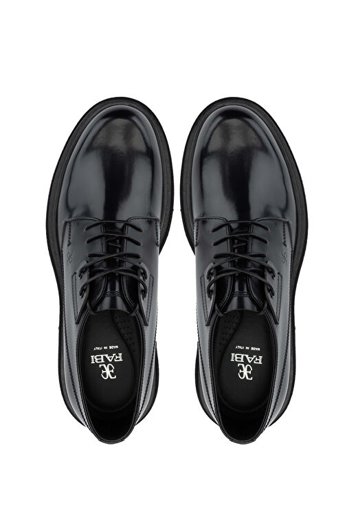 Fabi Erkek Hakiki Deri Siyah Klasik Ayakkabı - Görsel 6