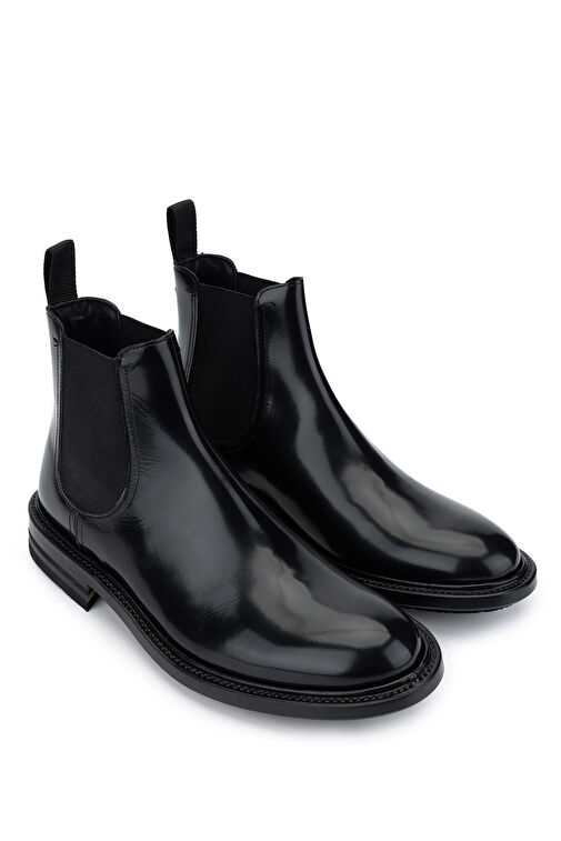 Fabi Erkek Hakiki Deri Siyah Klasik Bot - Görsel 3