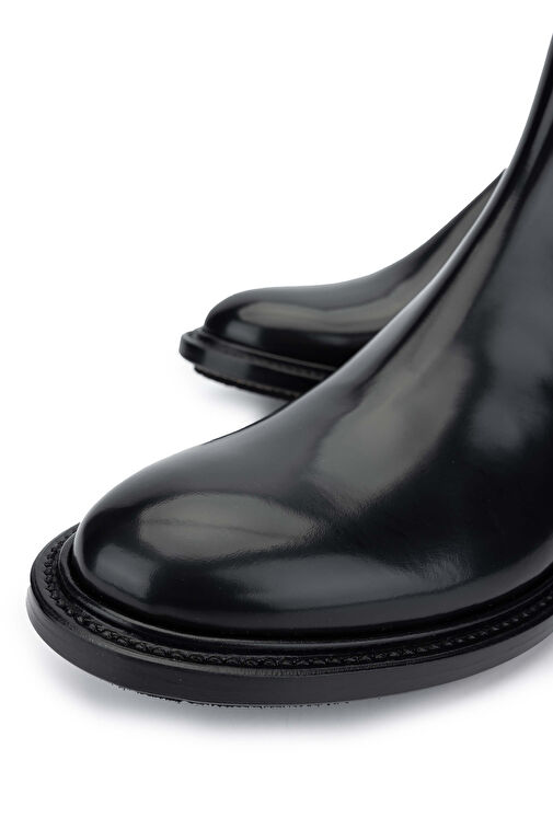 Fabi Erkek Hakiki Deri Siyah Klasik Bot - Görsel 4