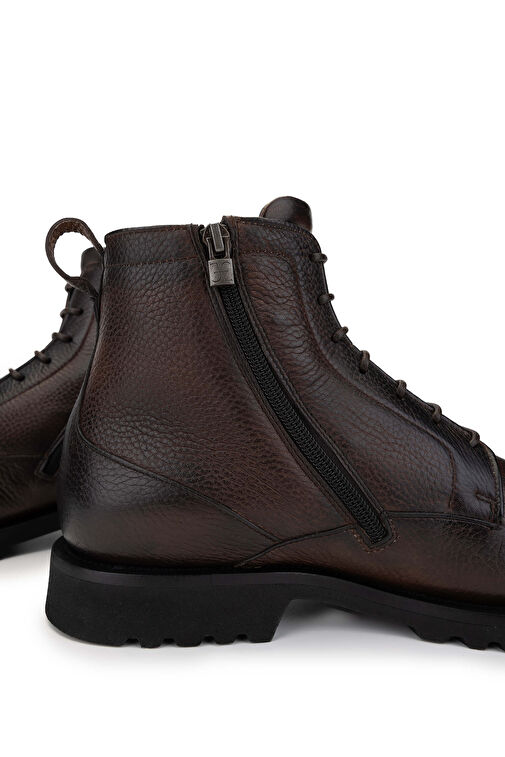 Fabi Erkek Hakiki Deri Kahverengi Casual Bot - Görsel 5