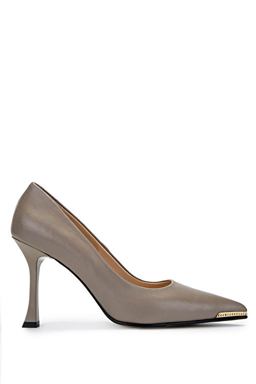 Tamer Tanca Kadın Hakiki Deri Vizon Topuklu Ayakkabı - Görsel 2