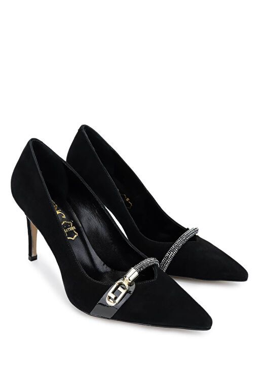 Tamer Tanca Vizon Kadın Süet Topuklu Ayakkabı 22 5070 BN AYK SK24-25 - Görsel 3