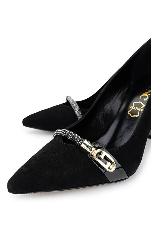 Tamer Tanca Vizon Kadın Süet Topuklu Ayakkabı 22 5070 BN AYK SK24-25 - Görsel 4