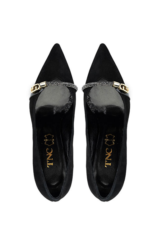 Tamer Tanca Vizon Kadın Süet Topuklu Ayakkabı 22 5070 BN AYK SK24-25 - Görsel 6