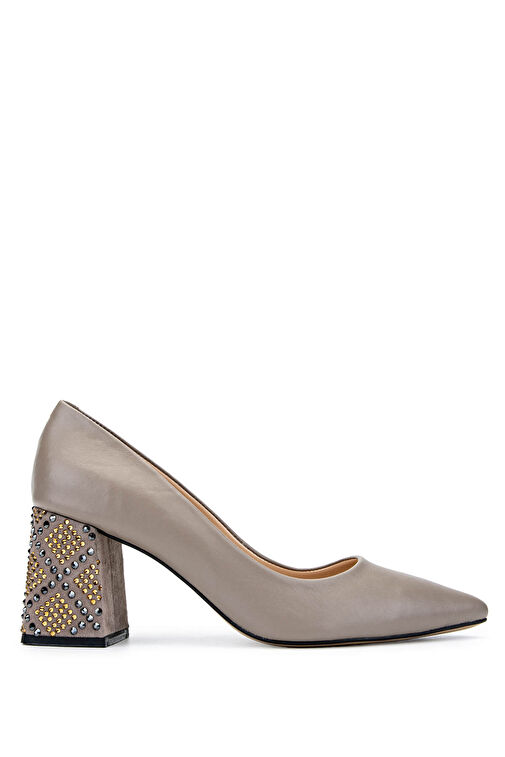 Tamer Tanca Kadın Hakiki Deri Vizon Topuklu Ayakkabı - Görsel 2