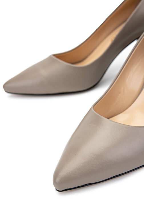 Tamer Tanca Kadın Hakiki Deri Vizon Topuklu Ayakkabı - Görsel 5