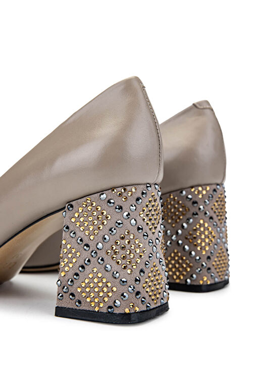 Tamer Tanca Kadın Hakiki Deri Vizon Topuklu Ayakkabı - Görsel 6