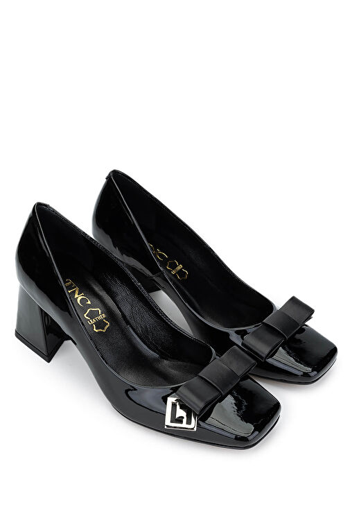 Tamer Tanca Siyah Kadın Deri Topuklu Ayakkabı 22 5022 BN AYK SK24-25 - Görsel 3