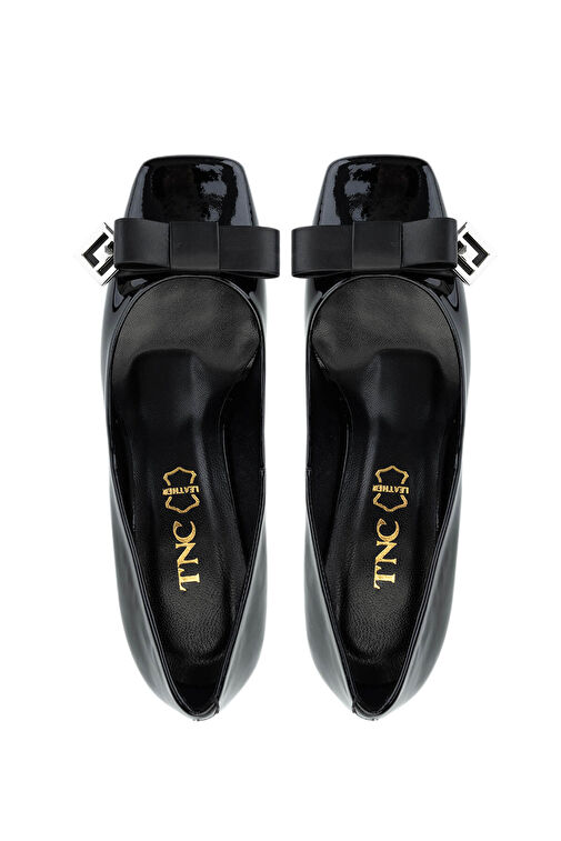 Tamer Tanca Siyah Kadın Deri Topuklu Ayakkabı 22 5022 BN AYK SK24-25 - Görsel 7