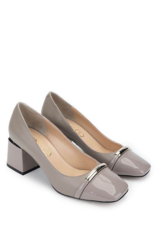 Tamer Tanca Kadın Hakiki Deri Vizon Topuklu Ayakkabı - Görsel 3