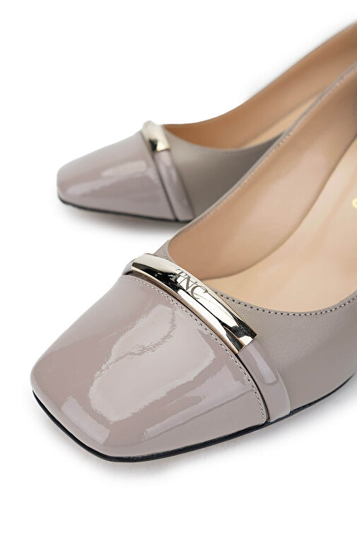 Tamer Tanca Kadın Hakiki Deri Vizon Topuklu Ayakkabı - Görsel 4