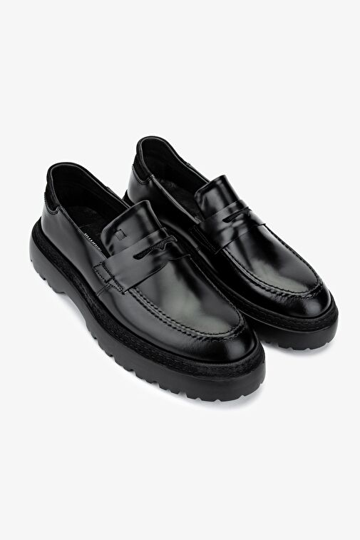 Valmenti Siyah Erkek Deri Loafer 863 10271 ERK AYK SK24-25 - Görsel 3