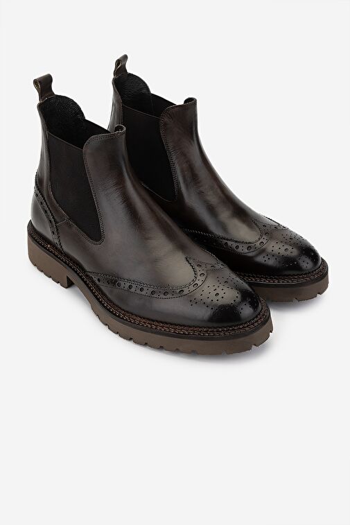 Valmenti Erkek Hakiki Deri Casual Bot - Görsel 3