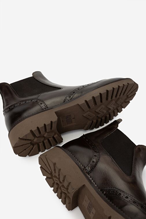 Valmenti Erkek Hakiki Deri Casual Bot - Görsel 5