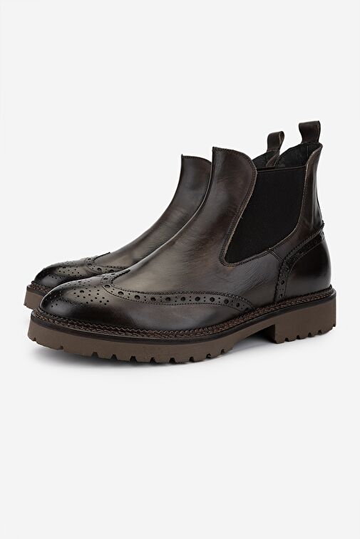 Valmenti Erkek Hakiki Deri Casual Bot - Görsel 6