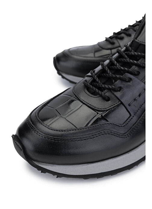 Tamer Tanca Yeşil-Kahverengi Erkek Deri Sneaker 383 6106 ERK AYK SK24-25 - Görsel 4