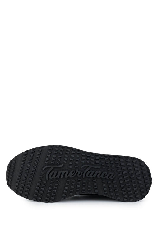 Tamer Tanca Erkek Hakiki Deri Siyah Sneakers & Spor Ayakkabı - Görsel 5
