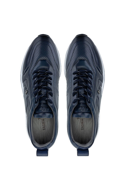 Tamer Tanca Erkek Hakiki Deri Lacivert Sneakers & Spor Ayakkabı - Görsel 6