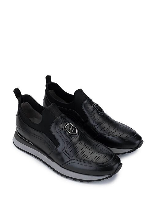 Tamer Tanca Kahverengi Erkek Deri Sneaker 383 6276 ERK AYK SK24-25 - Görsel 3