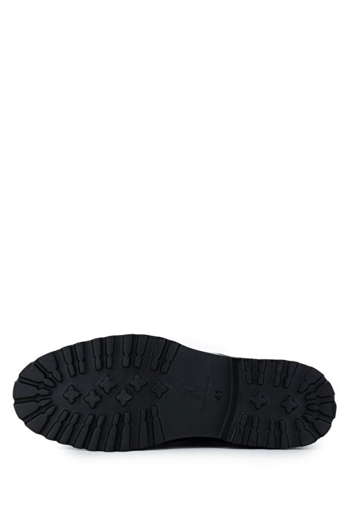 Tamer Tanca Erkek Hakiki Deri Siyah Floter Casual Bot - Görsel 6