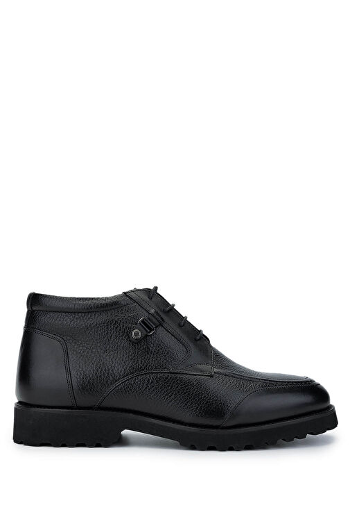 Tamer Tanca Erkek Hakiki Deri Siyah Floter Casual Bot - Görsel 2