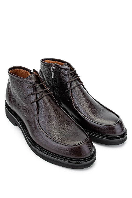 Tamer Tanca Erkek Hakiki Deri Kahverengi Casual Bot - Görsel 3