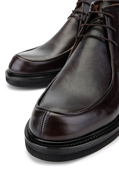 Tamer Tanca Erkek Hakiki Deri Kahverengi Casual Bot - Görsel 5