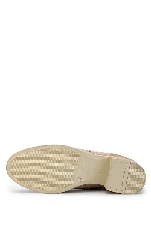 Tamer Tanca Kadın Hakiki Deri Bej Topuklu Bot - Görsel 6