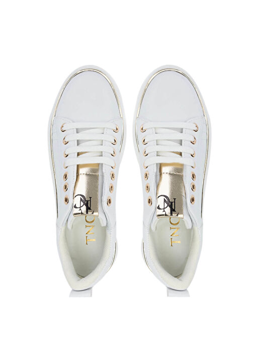 Tamer Tanca Kadın Suni Deri Beyaz Sneakers & Spor Ayakkabı - Görsel 6