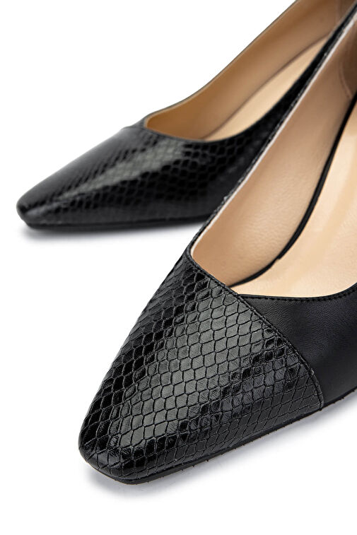 Tamer Tanca Kahverengi Kadın Deri Topuklu Ayakkabı 1027 0199 BN AYK SK24-25 - Görsel 5