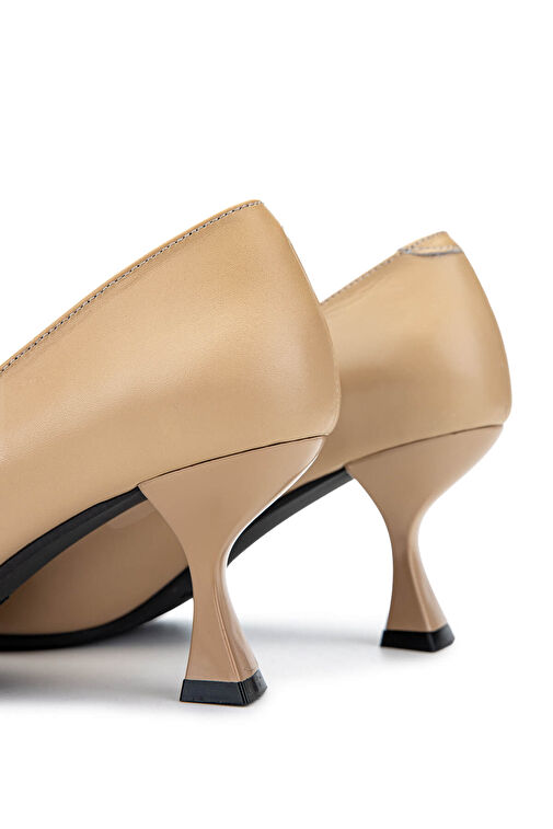 Tamer Tanca Siyah Kadın Deri Topuklu Ayakkabı 1027 0198 BN AYK SK24-25 - Görsel 6