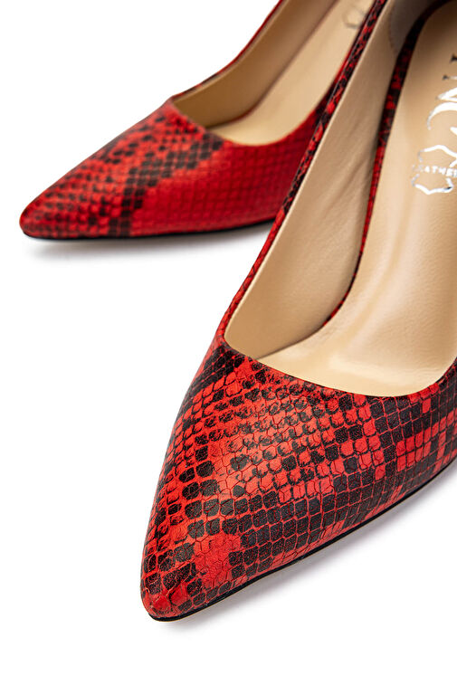 Tamer Tanca Yeşil Kadın Deri Topuklu Ayakkabı 1027 1001 BN AYK SK24-25 - Görsel 5