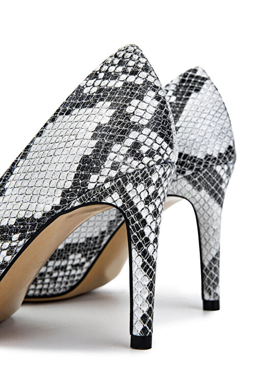 Tamer Tanca Kadın Hakiki Deri Naturel Topuklu Ayakkabı - Görsel 6