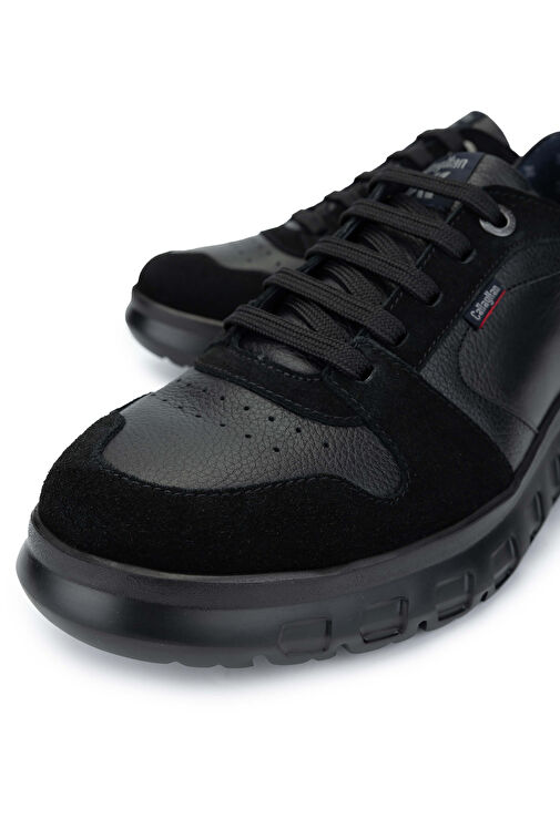 CALLAGHAN Erkek Hakiki Deri Siyah Sneakers & Spor Ayakkabı - Görsel 4