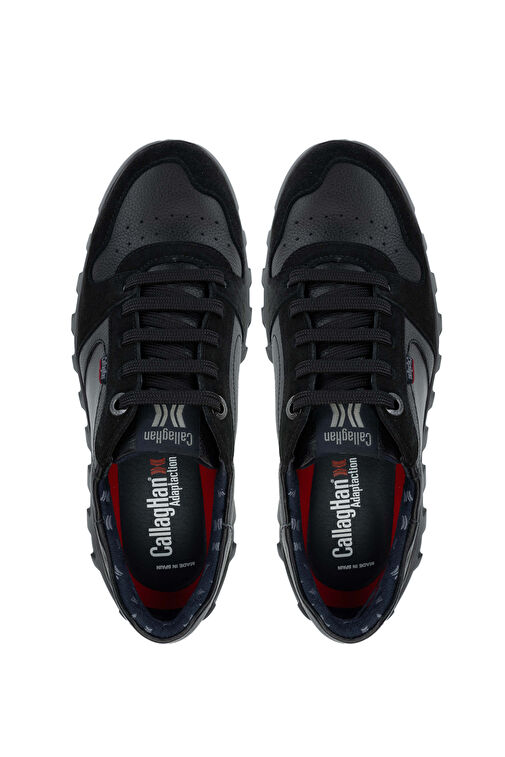 CALLAGHAN Erkek Hakiki Deri Siyah Sneakers & Spor Ayakkabı - Görsel 6