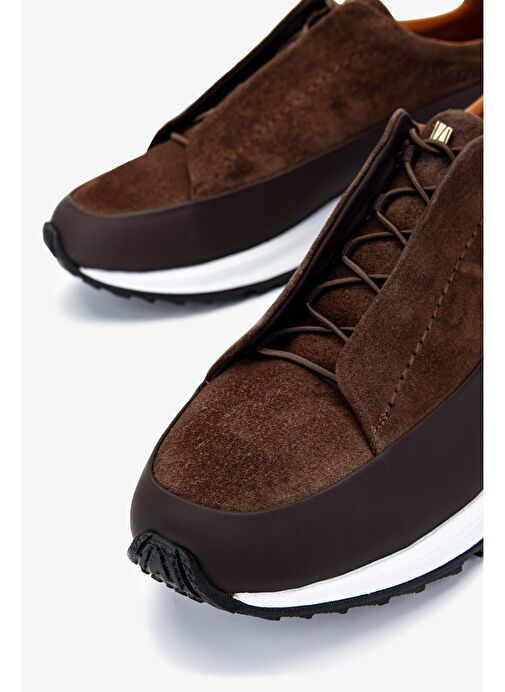 Valmenti Kahverengi Erkek Süet Sneaker 1092 V2222 ERK AYK SK24-25 - Görsel 4