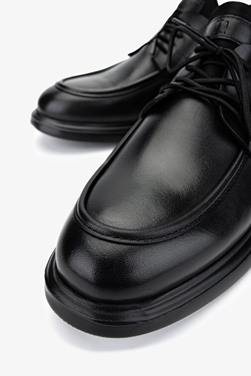 Valmenti Siyah Erkek Deri Günlük Ayakkabı 863 10341 ERK AYK SK24-25 - Görsel 4