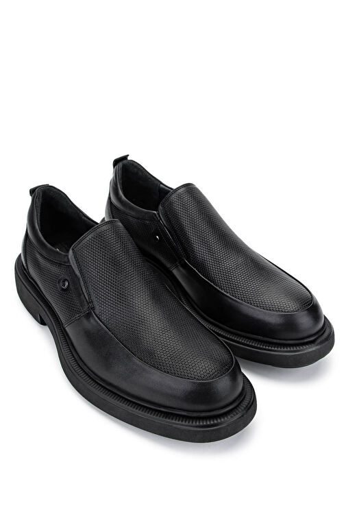 Tamer Tanca Siyah Erkek Deri Günlük Ayakkabı 318 404-04 ERK AYK SK24-25 - Görsel 3